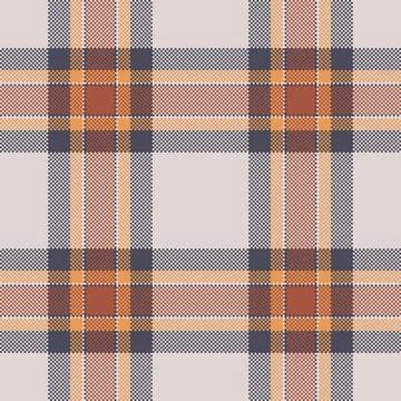 Template fabric seamless texture, tone plaid pattern tartan. Vogue backgrou.. Stock Illustration