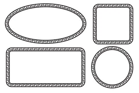 Template Frame - Chinese Set 02 Illustrazione stock