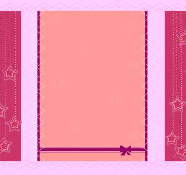 Template frame design for greeting card Stock Illustration