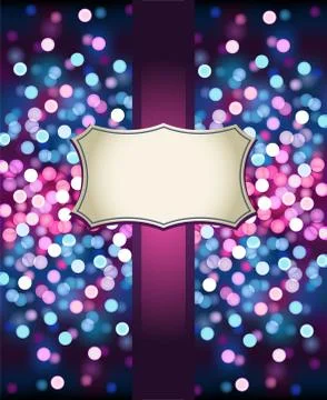 Template frame design for Invitation Stock Illustration