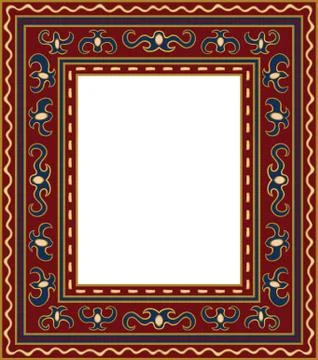 Template for frame. Stock Illustration