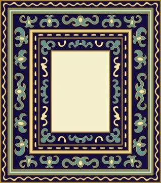 Template for frame. Stock Illustration