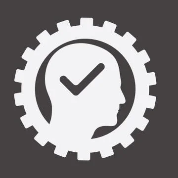 Template with gear. Creative idea. Black gears. 스톡 일러스트