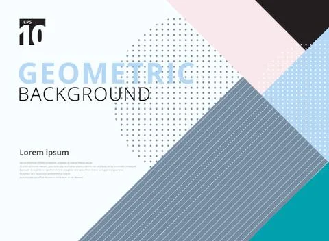 Template geometric pattern trendy abstract background. Stock Illustration