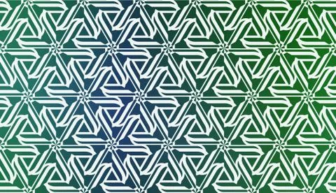 Template With Geometric Pattern. Vector Illustration. Triangles Style. Colorf Stock Illustration