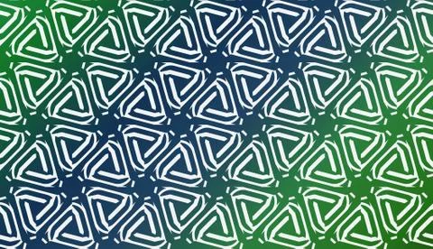 Template With Geometric Pattern. Vector Illustration. Triangles Style. Colorf Illustrazione stock