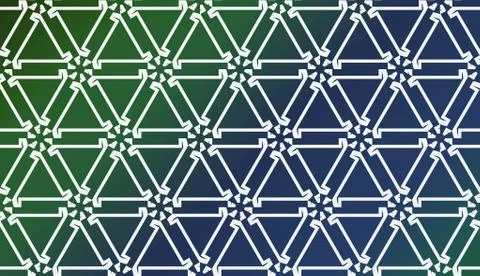 Template With Geometric Pattern. Vector Illustration. Triangles Style. Colorf Stock Illustration