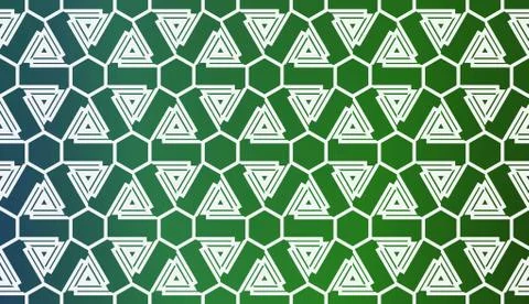 Template With Geometric Pattern. Vector Illustration. Triangles Style. Colorf Stock Illustration