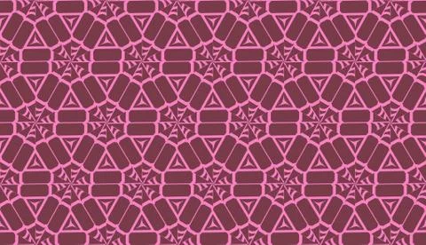 Template with geometric pattern. Vector Seamless illustration. Triangles styl Illustrazione stock