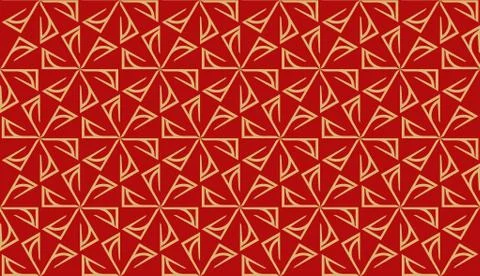 Template with geometric pattern. Vector Seamless illustration. Triangles styl Stock Illustration