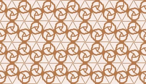 Template with geometric pattern. Vector Seamless illustration. Triangles styl Stock Illustration