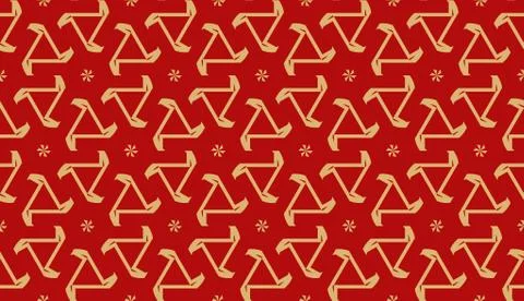 Template with geometric pattern. Vector Seamless illustration. Triangles styl イラスト素材