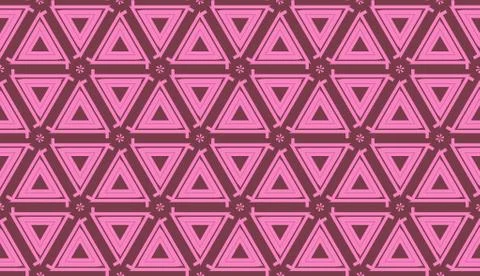 Template with geometric pattern. Vector Seamless illustration. Triangles styl イラスト素材