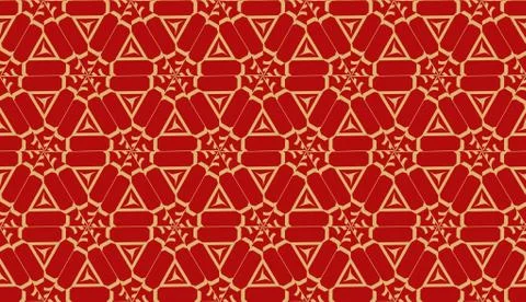 Template with geometric pattern. Vector Seamless illustration. Triangles styl Stock Illustration