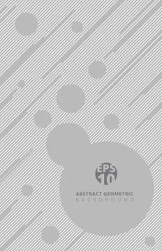 Template gray color line with circle vector background for print web design b Stock Illustration