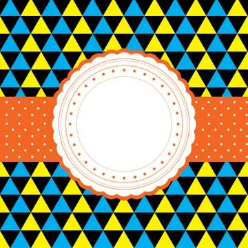 Template greeting card Stock Illustration