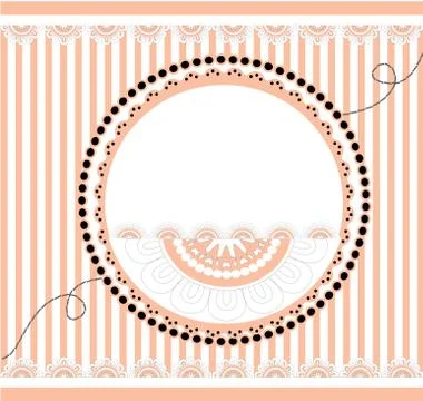 Template greeting card, vector illustration Stock Illustration