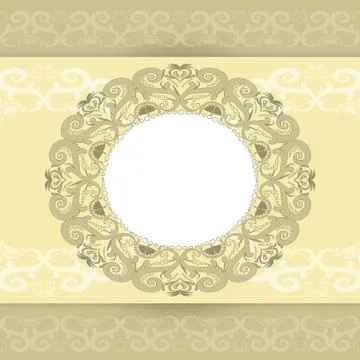 The template for the greeting cards Stock Illustration