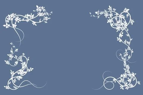 Template image background documents with plants Stock Illustration