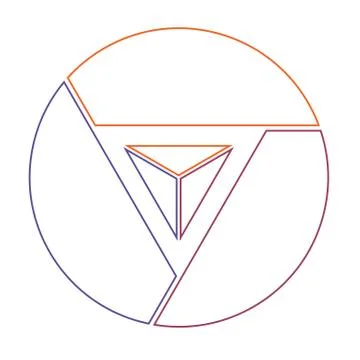 Template infograpchics for 3 cyclic processes, step by step, colorful  lines, Stock Illustration