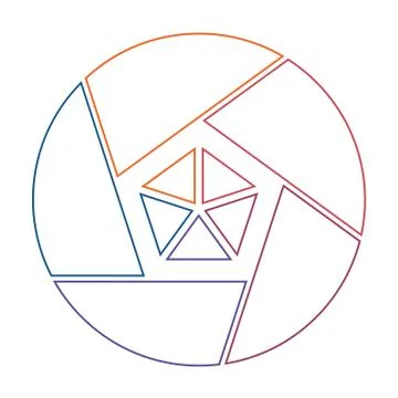 Template infograpchics for 5 cyclic processes, step by step, colorful  lines, 스톡 일러스트