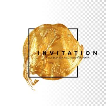 Template for the invitation. Stock Illustration