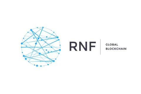 Template label for blockchain technology Stock Illustration