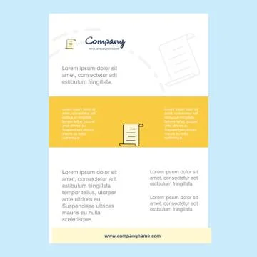 Template layout for Document comany profile ,annual report, presentations, le Stock Illustration