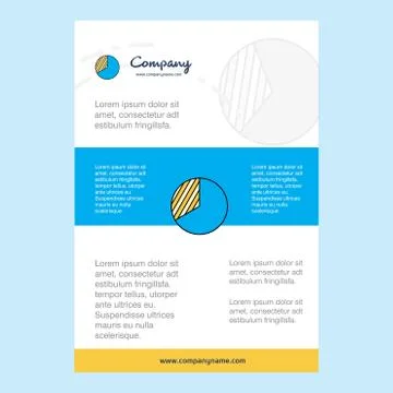 Template layout for Graph comany profile ,annual report, presentations, leafl イラスト素材