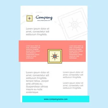 Template layout for Locker  comany profile ,annual report, presentations, lea Stock Illustration