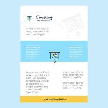 Template layout for Presentation board  comany profile ,annual report, presen Stock Illustration