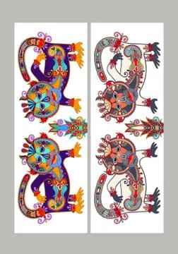 Template layout specially for sublimation printing on standard m 스톡 일러스트