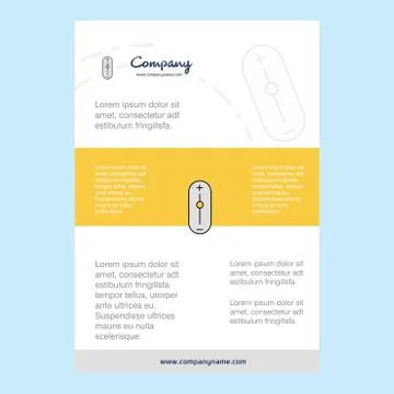 Template layout for Zoom in zoom out comany profile ,annual report, presentat Ilustração Stock