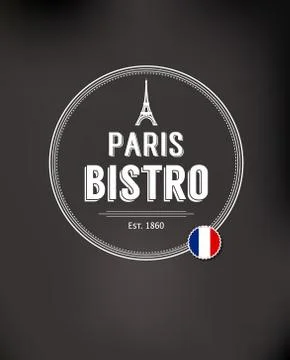 Template logo for bistros Stock Illustration
