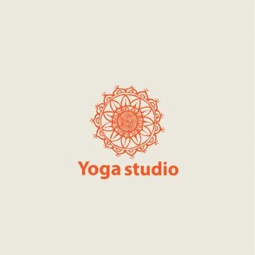 Template logo for yoga studios Stock Illustration