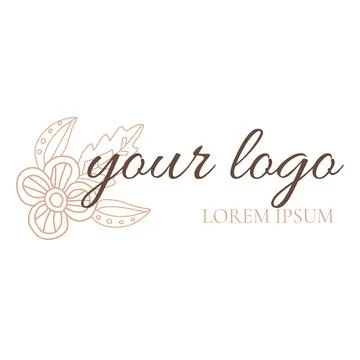 Template for logotype, label, sign, icon. Stock Illustration