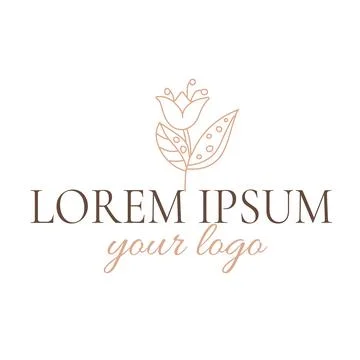 Template for logotype, label, sign, icon. Stock Illustration