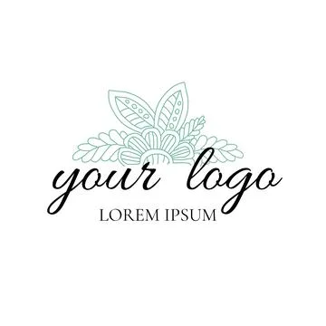 Template for logotype, label, sign, icon. Stock Illustration