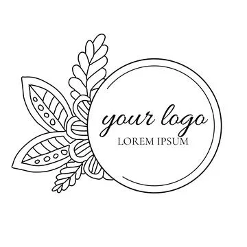Template for logotype, label, sign, icon. Stock Illustration