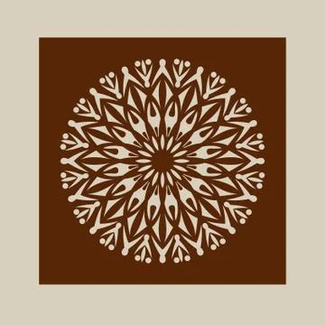 The template mandala pattern for decorative rosette Stock Illustration