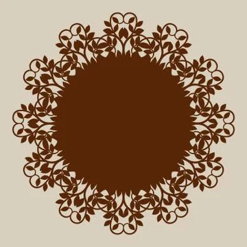 The template mandala pattern for decorative rosette Stock Illustration