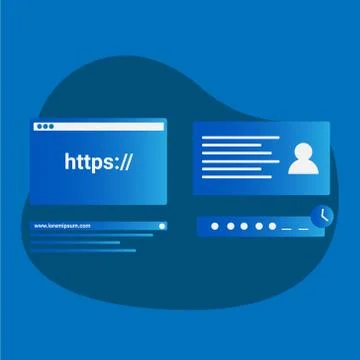 Template modern vector design elements register account Stockillustratie