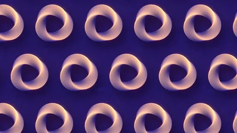 Template with moving pattern of Mobius ring. 3d rendering loop animation 4K UHD Stock Footage 146067668