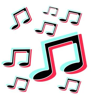 Template music note icon イラスト素材