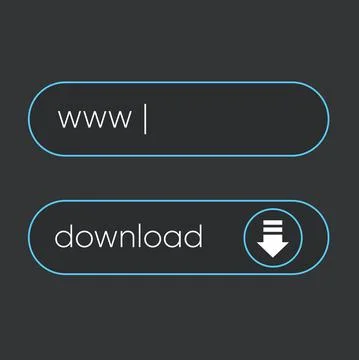 Template navigation button menu in flat style. Icon for shop online, game Stock Illustration