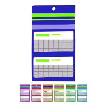 Template office calendar vector cartoon graphic イラスト素材