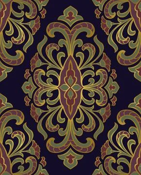 Template for oriental carpet. Stock Illustration