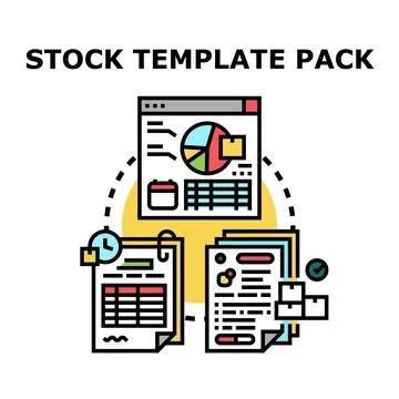 Template pack for business planning and project management Stock Illustration