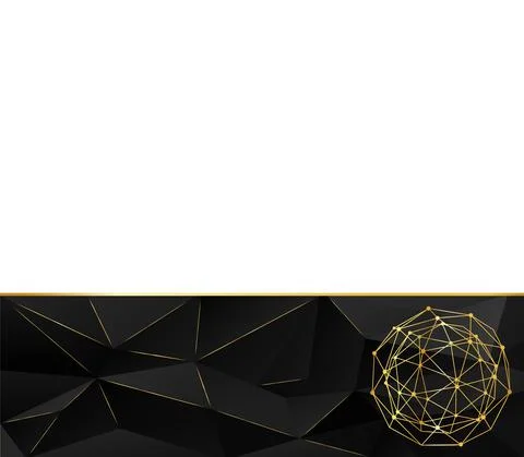 The template for the page design. Background in a geometric style of triangle Stock-Illustration