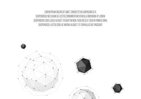 The template for the page design. Background in a geometric style of triangle Stock Illustration